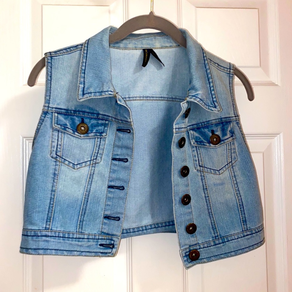 Jean jacket vest